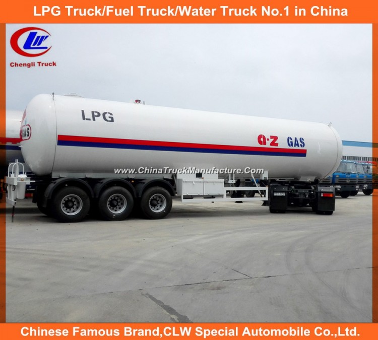  56000L LPG Transport Trailer 25tons LPG Tank Trailer for Nigeria