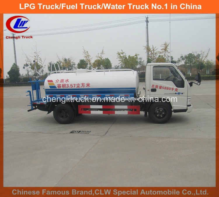China Jmc 5000L Stainless Steel Water Sprinkler Tank Truck