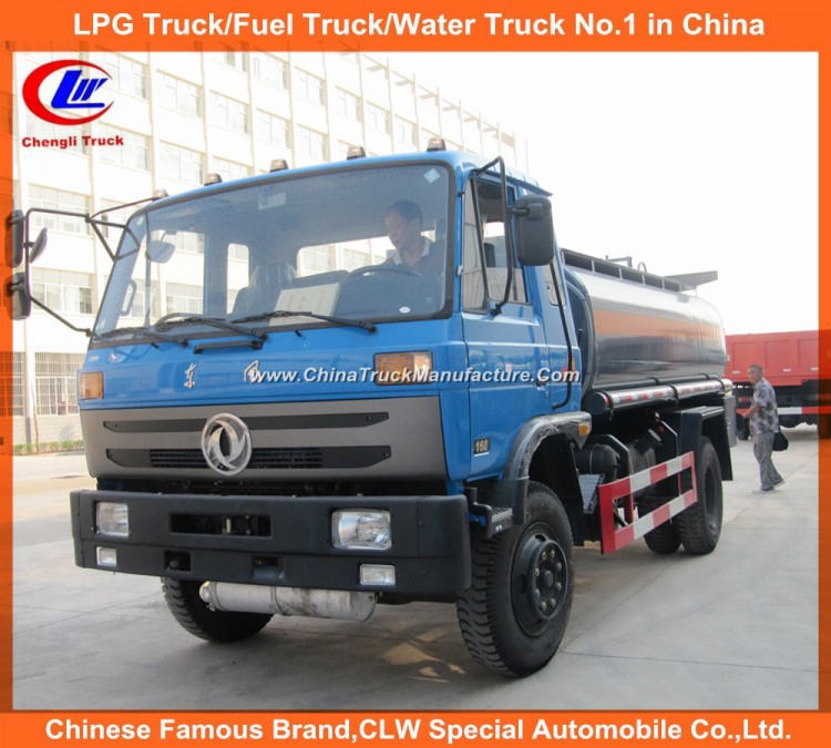 6 Wheeler 10cbm 12cbm 14cbm Fuel Tank Truck 145 Dongfeng Oil Tank Truck