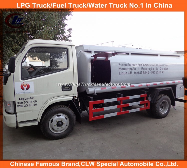 6 Wheels 5000L Dongfeng Oil Refueling Truck Fuel Filling Tank Trucks