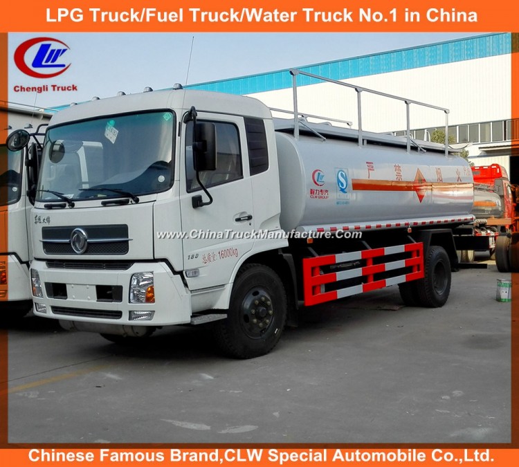 Heavy Duty Dongfeng Tianjin 4X2 12000L 15000L Oil Transport Tanker Truck Fuel Tank Truck