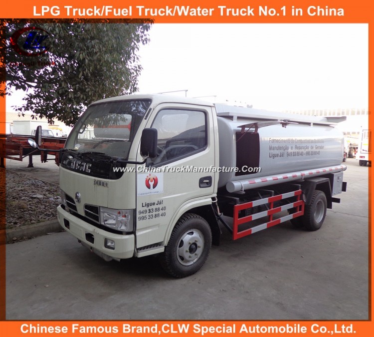 6 Wheels 5000L Dongfeng Oil Gasoline Refueling Trucks
