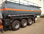 3 Axle Sulfric Acid H2so4 Chemical Tank Semi-Trailer with PE Lining