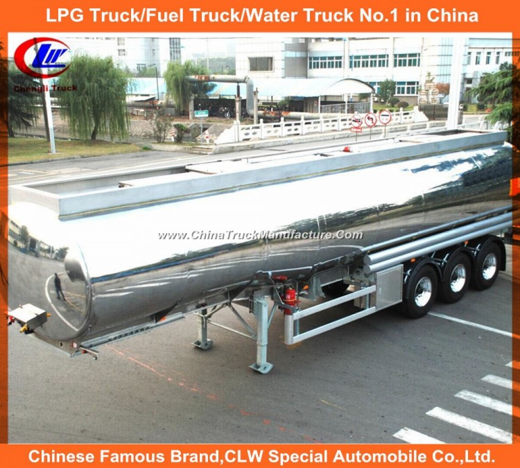 42cbm 42000 Liters Aluminum Alloy Fuel Oil Tank Semi Trailer