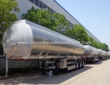 3 Axle 50cbm Fuel Tank Trailer 50000 Liters Aluminium Alloy Oil Tank Trailer