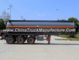 3 Axles Stainless Steel Fuel Chemical Liquid Storage Tank Trailer for H2so4 Naoh HCl Cl2