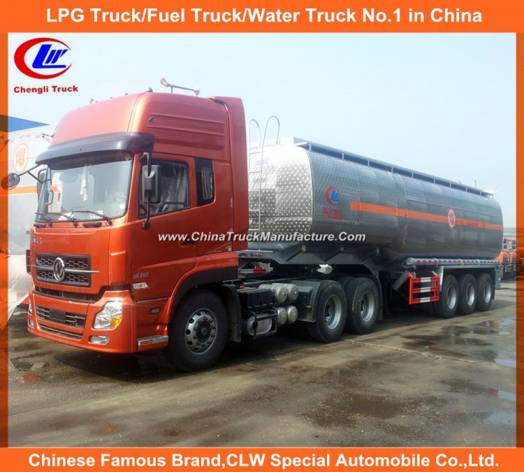 30000liters Stainless Steel Chemical Tanker for 40tons Acid Transport Trailers