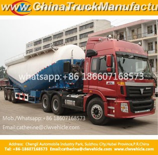 V Type 3 Axles Dongfeng Bulk Cement Tank Truck