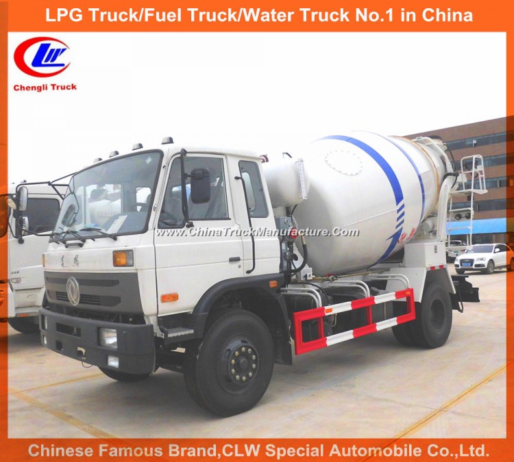 Dongfeng Cummins 3-5mt Concrete Mixer Truck for Building Construction