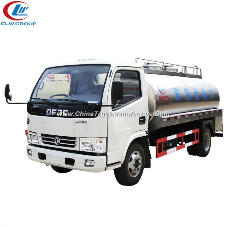 8tons Dongfeng Food Class Stainless Steel Fresh Milk Transportation Truck