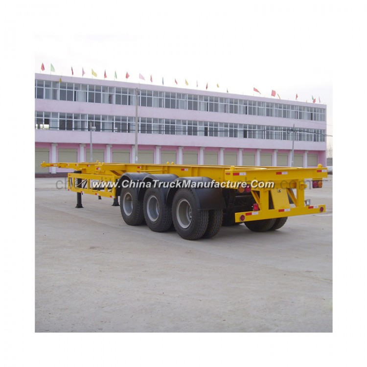 40ft Heavy Duty 3 Axle Skeletal Container Transport Trailer