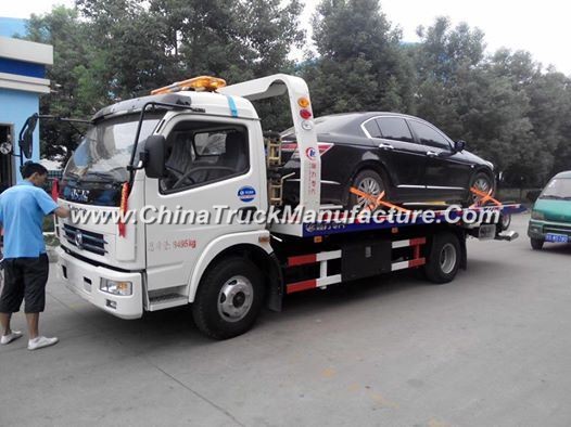 Dongfeng 4*2 3ton 120HP Road Wrecker Flatbed Tow Truck