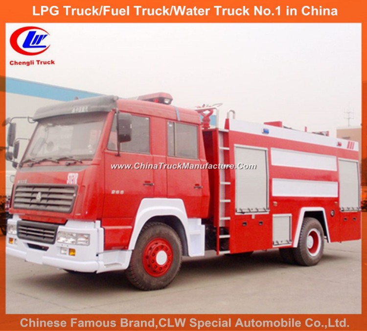Heavy Duty Sinotruk HOWO 7000 Liters Water Foam Fire Fighting Trucks