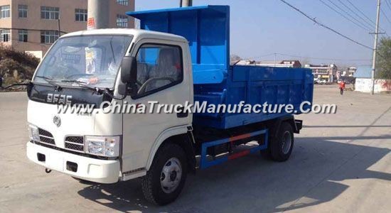 6 Wheels Dongfeng Waste Collector Truck Sealed Garbage Truck