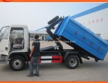 6 Wheels Roll off Hook Lift Garbage Truck with Garbage Container
