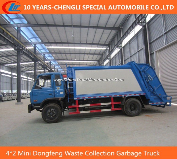 4*2 Mini Dongfeng Compressed Waste Collection Garbage Truck