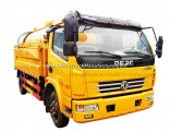 6 Wheels Dongfeng vacuum Cleaning Sewage Fecal Suction Truck