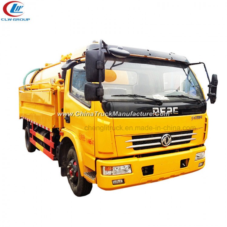 Dongfeng 8tons Sewage Suction Type Sewer Cleaning Truck