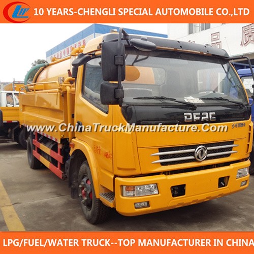 4X2 High Pressure Cleaning 6cbm Sewage Suction Truck