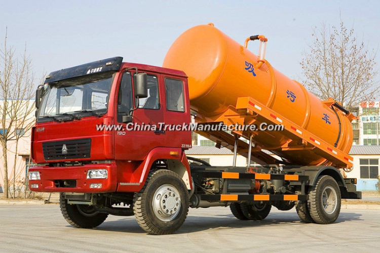 Very Cheap HOWO King Fecal Suction Truck of 10-12m3 Tank