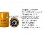 Original Quality Oil Filter of Komatsu 600-211-5240