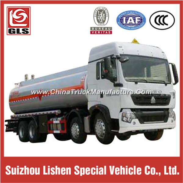 26000L Carbon Steel Oil Tank Truck with 8X4 HOWO Chassis