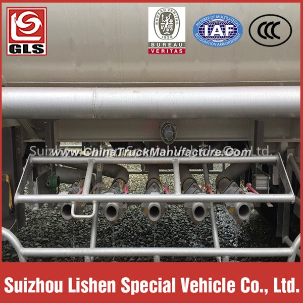 Stainess Steel 5 Compartments Fuel Tank Semitrailer
