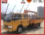 Dongfeng Double Cabin 3/4t Telescopic Crane Truck Mounted Crane