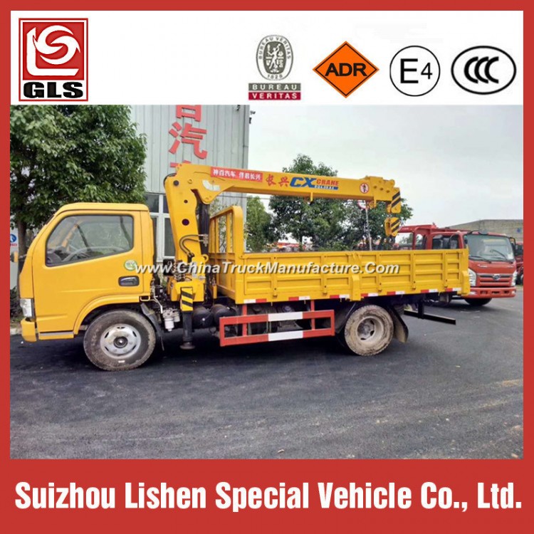 Dongfeng 8 10 12 Ton Truck Mounted Mobile Telescopic Boom Crane Truck with Folding Straight Knuckle 