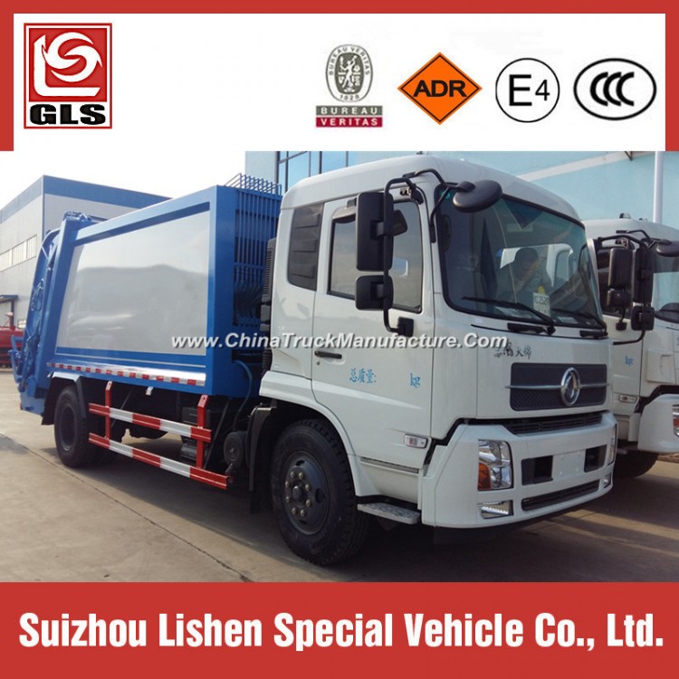 Dongfeng Tianjin 190HP Refuse Collection Garbage Compactor Truck