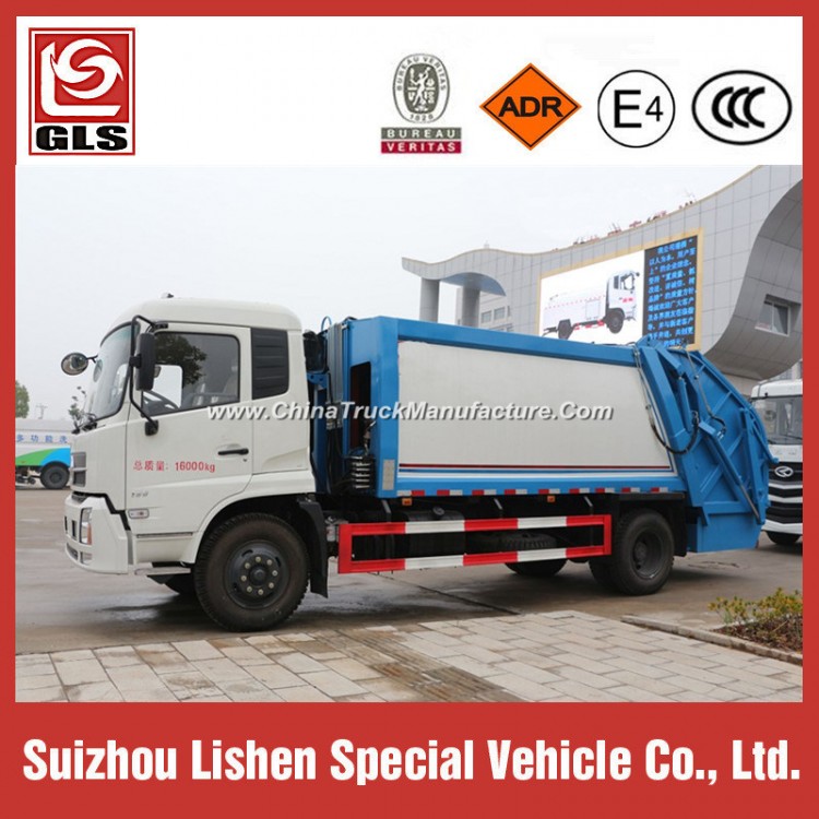 Waste Collector Compressed 12m3 Compactor Garbage Truck