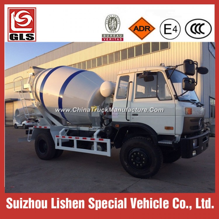 Dongfeng Brand New Cement Mixer Truck for Sale 6 Wheels 5 Cubic Meters Concrete Mixer Truck