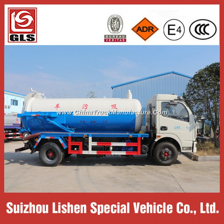 5m3 6m3 7m3 8m3 4X2 Vacuum Sewage Truck Sewage Suction Tanker Truck