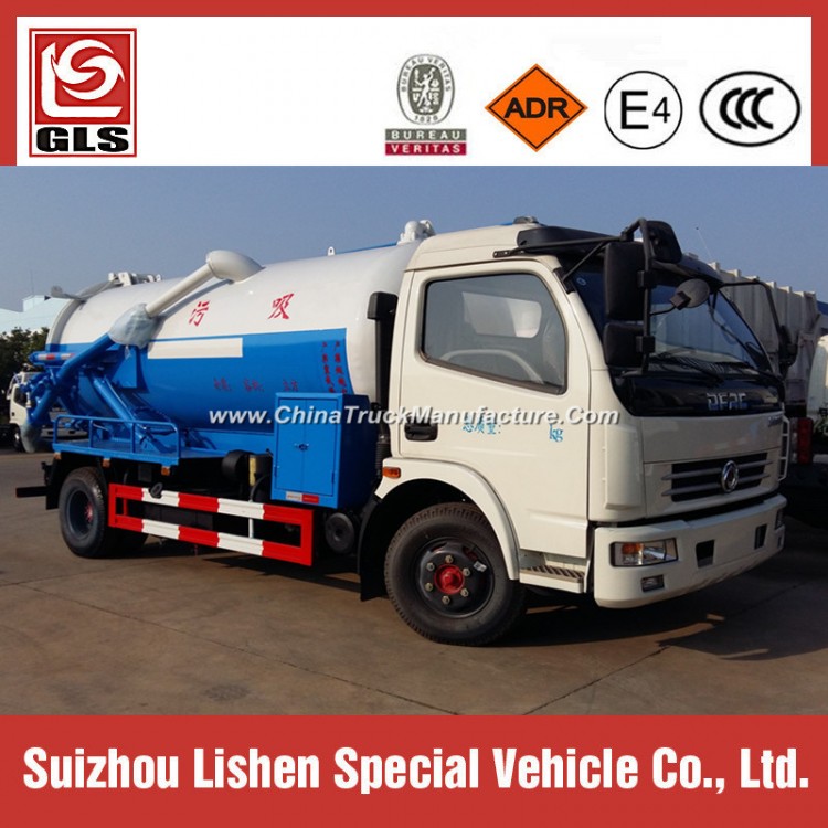 Dongfeng 5000L 6000L 8000L 9000L High Pressure Vacuum Sewage Suction Truck