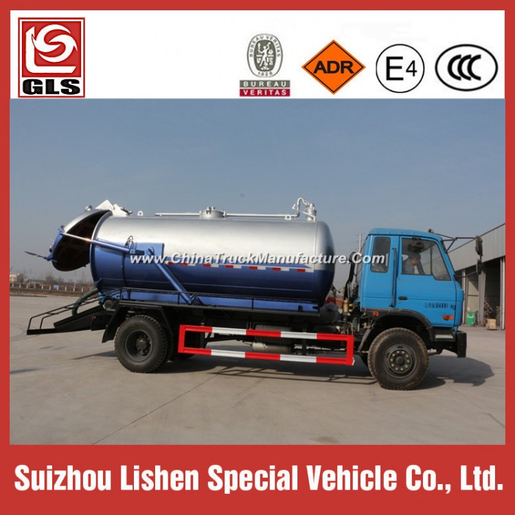 LHD/Rhd 12000 Liter Capacity Sewage Vacuum Suction Truck