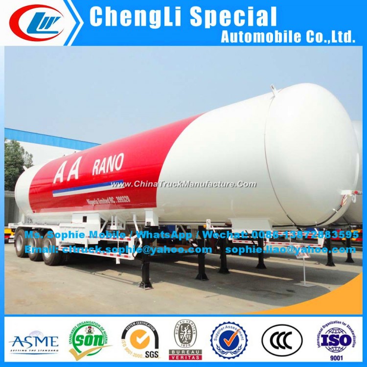  Liquefied Petroleum Gas Trailer Porpane LPG Tank Trailer 3 Axle 25mt Payload LPG Trailer Tanker