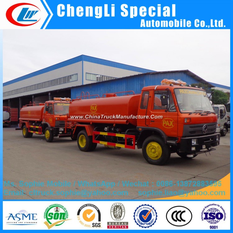 Right Hand Drive 10ton Dongfeng 6-Wheel Water Tanker Truck Water Pump Truck Water Truck