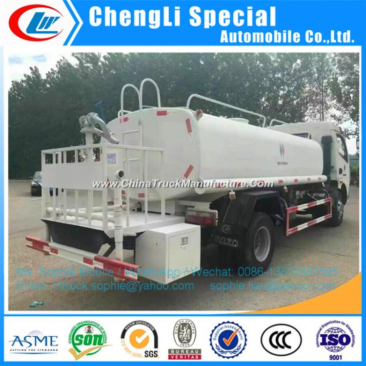 Dongfeng 120HP 6000liter Mini Water Bowser Truck Small Water Truck