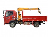 HOWO Mini Dump Truck with Crane 2ton Lorry Truck Mounted Crane with Right Hand Drive