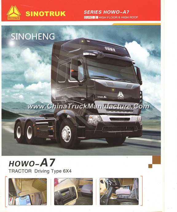 Sinotruk HOWO A7 Driving 6X4 10wheels Tractor Truck