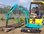 800kg Small Digger Crawler Excavator with Auger Attachments Xn08