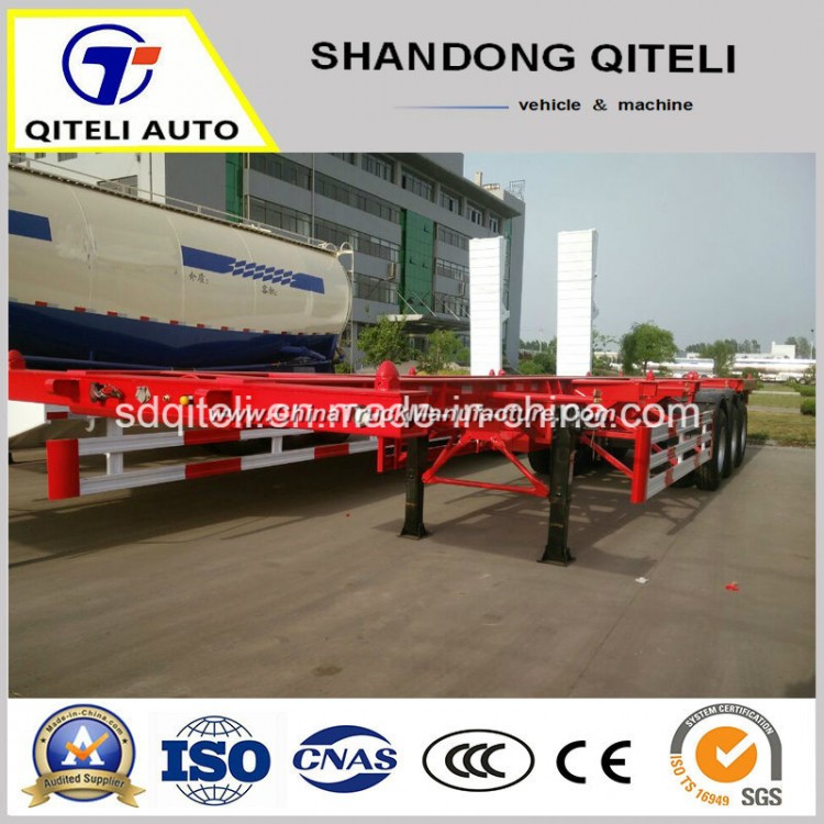 12m Tri Axle 40FT ISO Tank Container Chassis Trailer Skeletal Trailer Manufacturers Skeleton Contain
