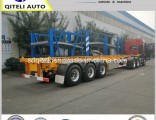 3 Axles Skeleton Chassis 40FT Flatbed Container Semi Trailer