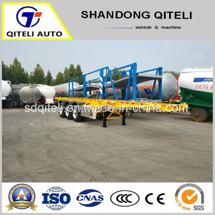 Factory 3 Axles 40FT Normal Container ISO Tank Container Skeleton Semi Trailer for Sale