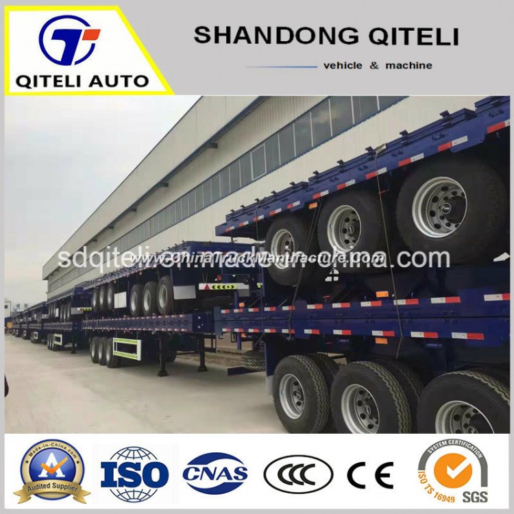 20FT 40 Foot 45 Feet Flat Bed Flatbed Container Semi Trailer