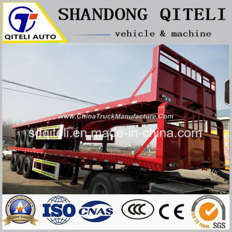 40 FT 3 Axles Platform Trailer/Flatbed Carrying Container Semi Trailer Use for Cargo Transport