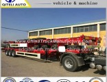 3 Axle 40FT Flatbed Container Transport 40ton Skeleton Semi Trailer