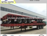 50 Ton Loading Capacity 40FT or 20FT 3 Axles Truck Flatbed Dump Container Semi Trailer