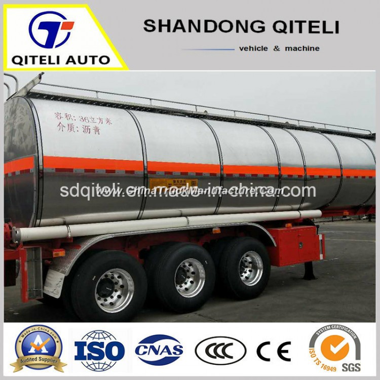 2 Axles Insulation Bitumen Storage Tanks Fuel Tank Semi Trailer Bitumen Transportation Tank Diesel S