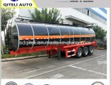 3 Axles Heating Asphalt Semi Truck Tractor Tanker Bitumen Tank Semi Trailer